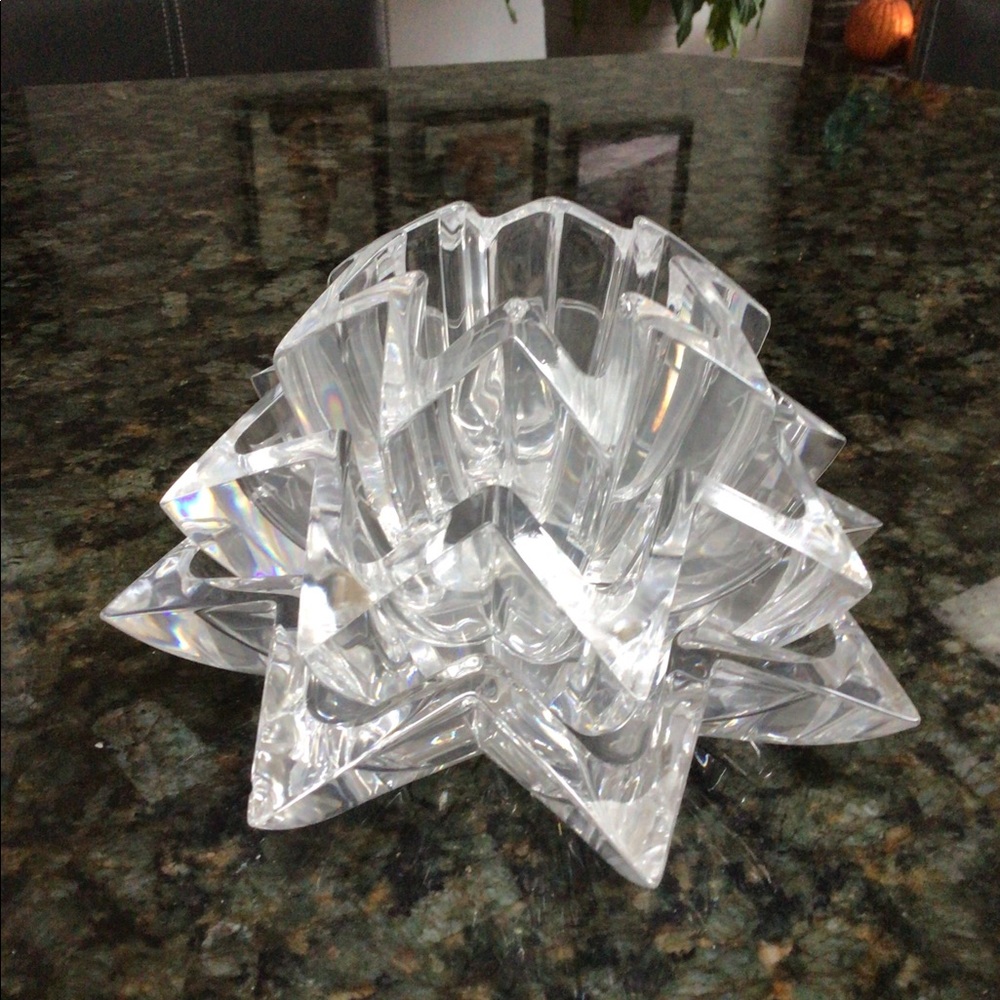 Princess House Lead Crystal Stacking Star Dishes